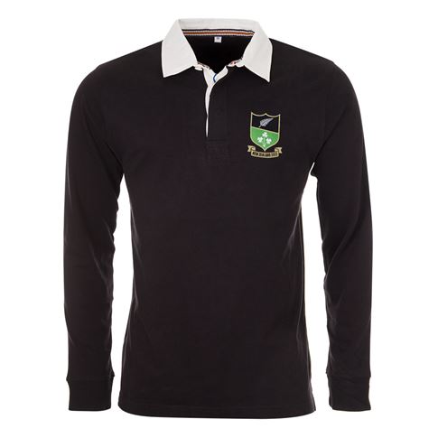 New Zealand Mens Summer Tour Heavyweight Rugby Shirt - Long Sl - New Zealand Mens Summer Tour Heavyweight Rugby Shirt - Long Sl -