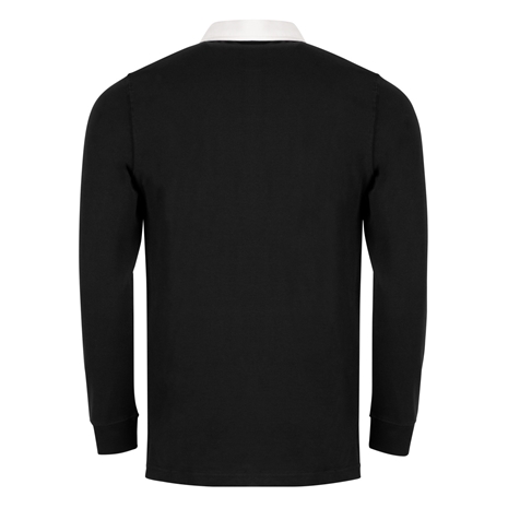 New Zealand Mens World Cup Heavyweight Rugby Shirt - Black - Bac