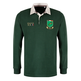 South Africa Mens World Cup Heavyweight Rugby Shirt - Bottle - F