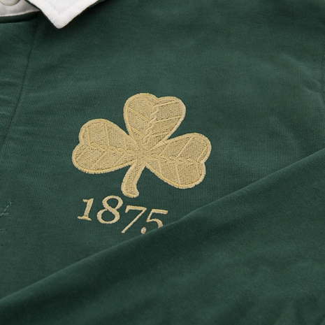 Mens Ireland 1875 Heavyweight Rugby Shirt - Long Sleeved - Badge