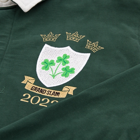 Ireland Mens Grand Slam 2023 Heavyweight Rugby Shirt - Badge
