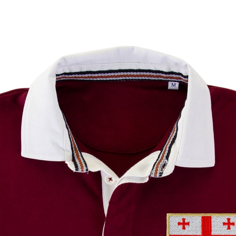 Georgia Mens Rugby Origins 1959 Heavyweight Shirt - Burgundy - C
