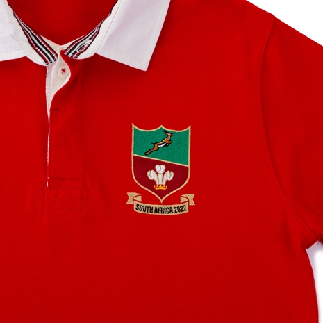 Wales Mens Summer Tour Heavyweight Rugby Shirt - Long Sleeve - B