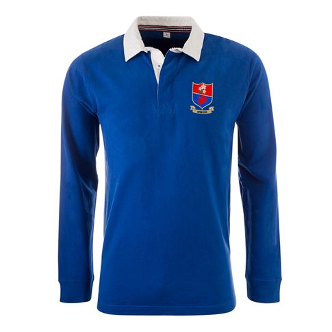 France Mens Summer Tour Heavyweight Rugby Shirt - Long Sleeve - France Mens Summer Tour Heavyweight Rugby Shirt - Long Sleeve -