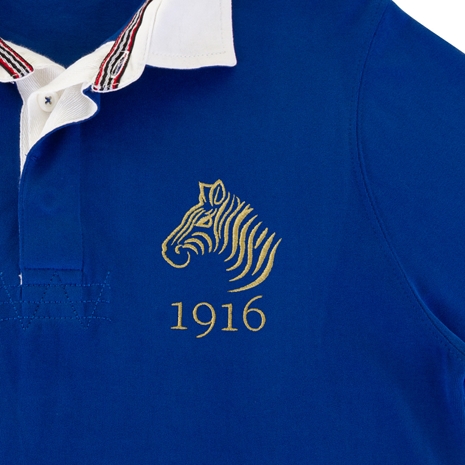 Namibia Mens Rugby Origins 1916 Heavyweight Rugby Shirt - Royal 