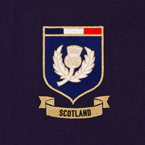 Scotland Kids World Cup Classic Rugby Shirt - Long Sleeve Navy -