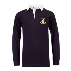 Scotland Kids Calcutta 1879 Classic Rugby Shirt - Navy - Front