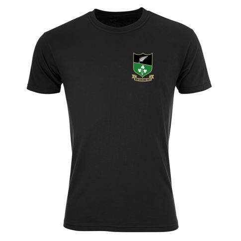 New Zealand Mens Summer Tour Printed Tee - Black 2022 - Front New Zealand Mens Summer Tour Printed Tee - Black 2022 - Front