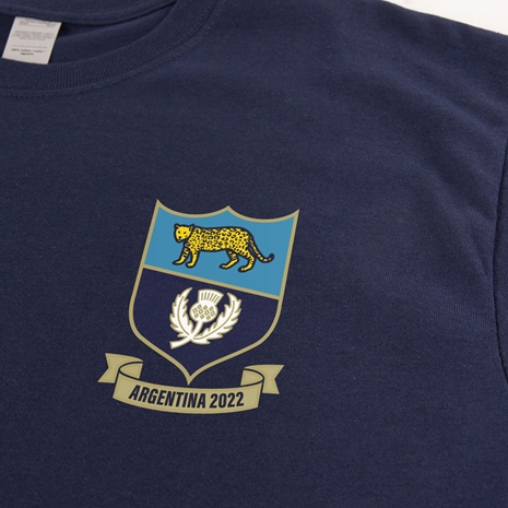Scotland Mens Summer Tour Printed Tee - Navy 2022 - Badge
