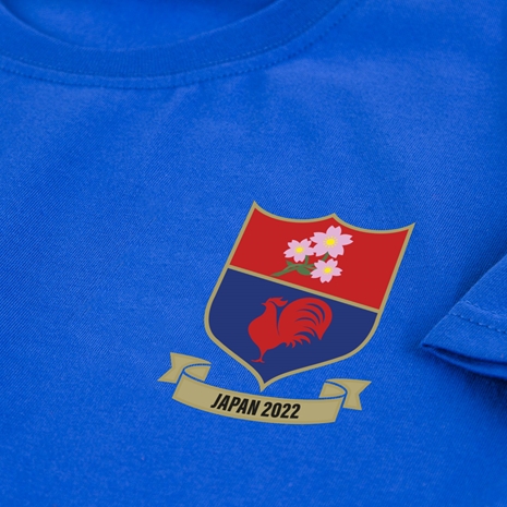 France Mens Summer Tour Printed Tee - Royal 2022 - Badge