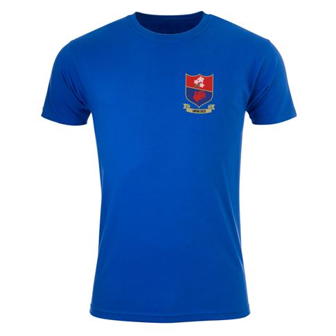 France Mens Summer Tour Printed Tee - Royal 2022 - Front France Mens Summer Tour Printed Tee - Royal 2022 - Front