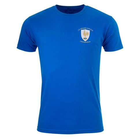 France Mens 6 Nations Grand Slam Winners 2022 Tee - Front France Mens 6 Nations Grand Slam Winners 2022 Tee - Front