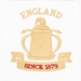 England Womens Calcutta 1879 Classic T-Shirt - White - Badge 