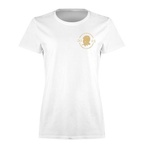England Womens Grand Slam 2023 Classic T-Shirt - White - Front England Womens Grand Slam 2023 Classic T-Shirt - White - Front
