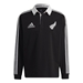 All Blacks Mens Heritage Polo - Long Sleeve Black 2023 - Front 