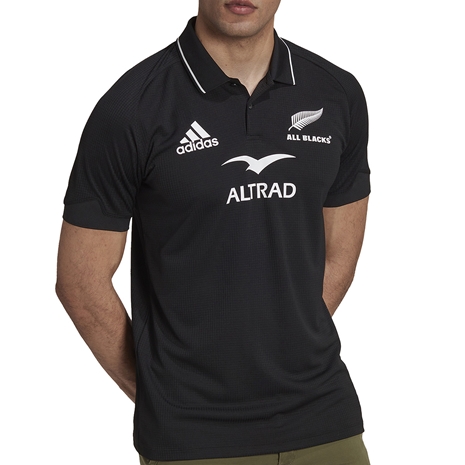 All Blacks Mens Home Polo - Black 2023 - Front