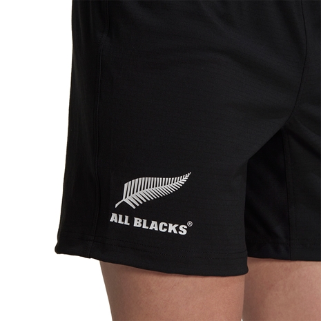 All Blacks Mens Home Rugby Shorts - Black 2023 - All Blacks Fern