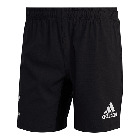 All Blacks Mens Home Rugby Shorts - Black 2023 - Front
