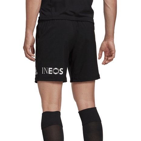 All Blacks Mens Home Rugby Shorts - Black 2023 - Back