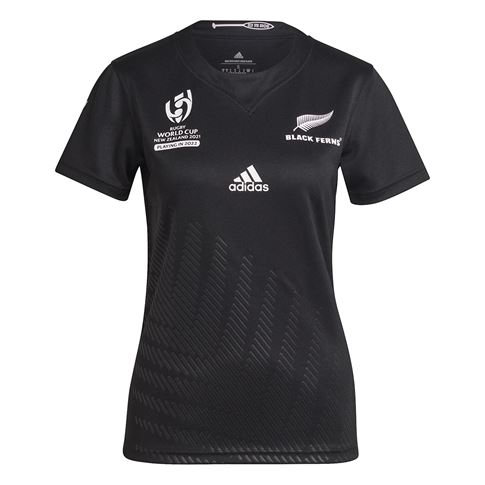 New Zealand Womens Black Ferns Rugby Shirt - Black Short Sleeve New Zealand Womens Black Ferns Rugby Shirt - Black Short Sleeve