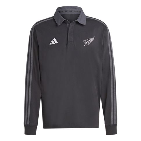 All Blacks Mens Rugby World Cup 2023 Heritage Polo Shirt - Front All Blacks Mens Rugby World Cup 2023 Heritage Polo Shirt - Front