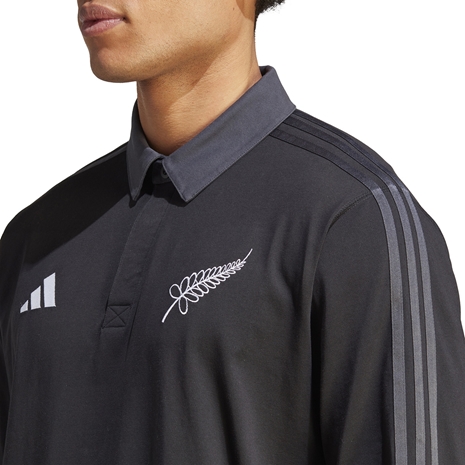All Blacks Mens Rugby World Cup 2023 Heritage Polo Shirt - adida