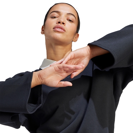 All Blacks Womens Lifestyle Sweatshirt - Black 2024 - Cuffs