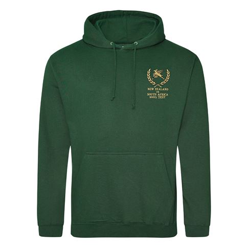 Mens South Africa 100th Test Hoodie - Bottle - Front Mens South Africa 100th Test Hoodie - Bottle - Front