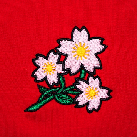 Mens Japan Pullover Hoodie - Red - Detail 1