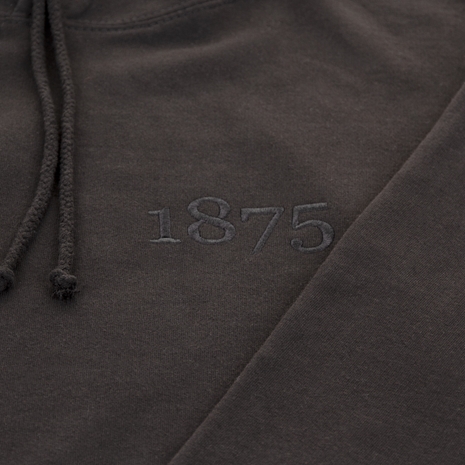 Mens Ireland 1875 Large Logo Pullover Hoodie - Jet Black - Front