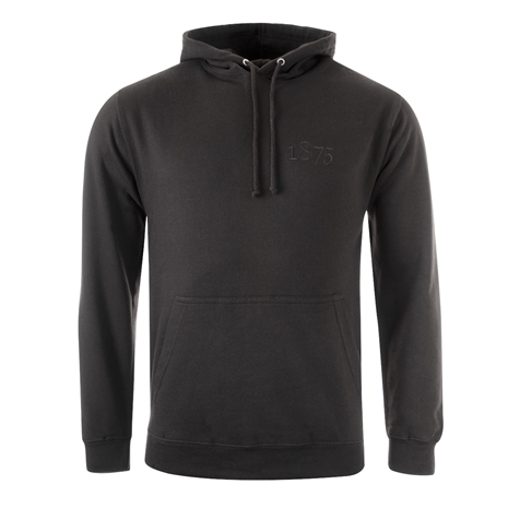 Mens Ireland 1875 Large Logo Pullover Hoodie - Jet Black - Front