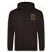 Mens New Zealand 100th Test Hoodie - Jet Black - Front 