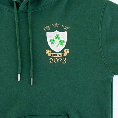 Ireland Womens Grand Slam 2023 Classic Pullover Hoodie - Bottle 