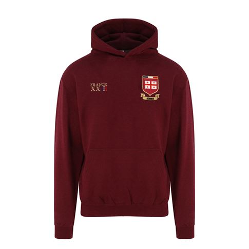 Georgia Kids World Cup Classic Hoodie - Burgundy - Front Georgia Kids World Cup Classic Hoodie - Burgundy - Front