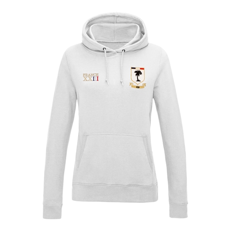 Fiji Womens World Cup Classic Hoodie - White - Front Fiji Womens World Cup Classic Hoodie - White - Front