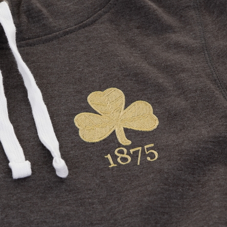 Mens Ireland 1875 Pullover Hoodie - Charcoal - Badge