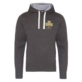 Mens Ireland 1875 Pullover Hoodie - Charcoal - Front
