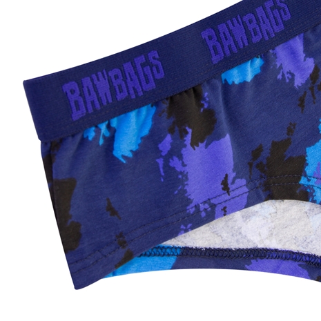 Bawbags Scotland Womens Camo Underwear - Navy - Waistband