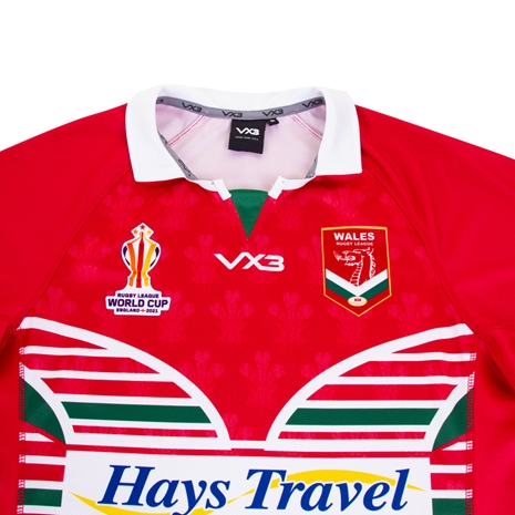 Wales Rugby League World Cup 2023 Womens Home Shirt - Red - Wale
