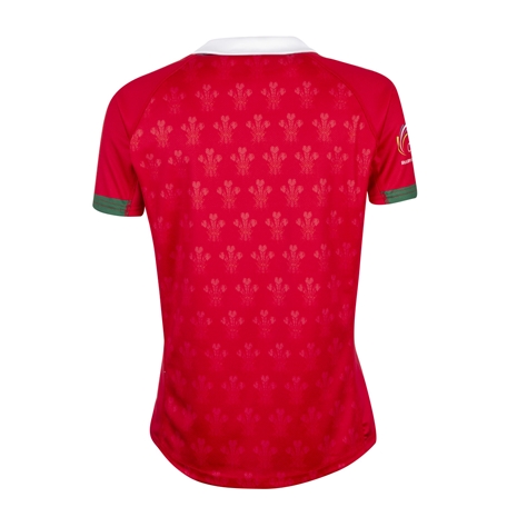 Wales Rugby League World Cup 2023 Womens Home Shirt - Red - Back