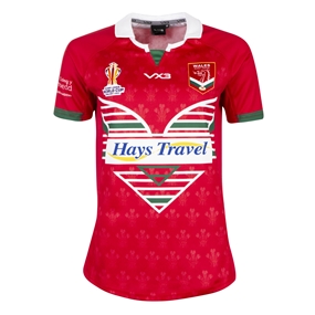 Wales Rugby League World Cup 2023 Womens Home Shirt - Red - Fron