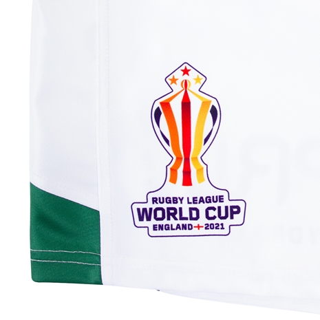 Wales Rugby League World Cup 2023 Kids Home Rugby Shorts - White