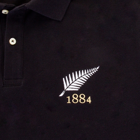 Rugbystore New Zealand 1884 Mens Polo Shirt - Black - New Zealan