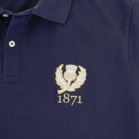 Rugbystore Scotland 1871 Mens Polo Shirt - Navy - Scotland 1871  Rugbystore Scotland 1871 Mens Polo Shirt - Navy - Scotland 1871