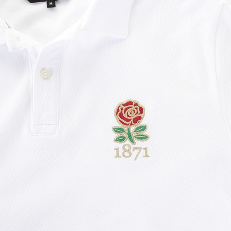 Rugbystore England 1871 Mens Polo Shirt - White - England 1871 B