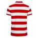Rugbystore Mens Striped Polo Shirt - Red and White - Back 