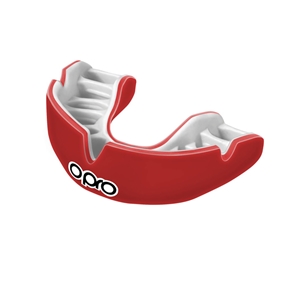 Opro Power-Fit Solid Mouthguard - Red - Front