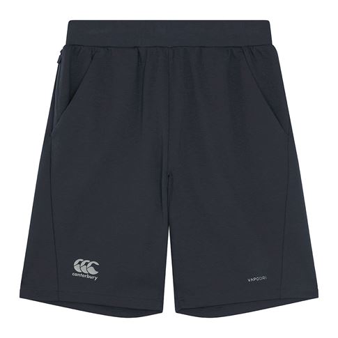 Canterbury Mens Fleece Shorts - Black - Front Canterbury Mens Fleece Shorts - Black - Front