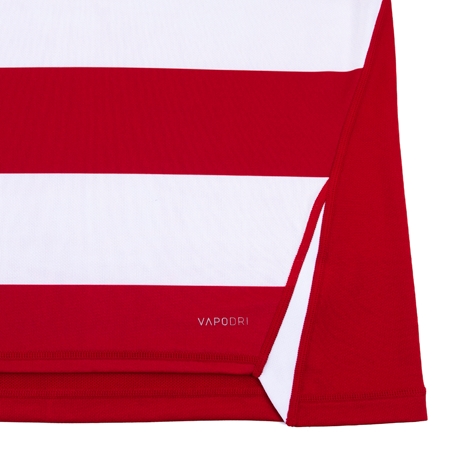 Canterbury Kids Teamwear Evader Hooped Rugby Match Shirt - Red a