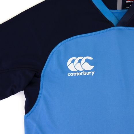Canterbury Mens Teamwear Evader Plain Rugby Match Shirt - Sky - 